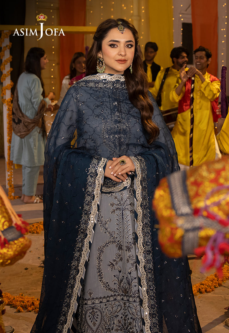 AJDAD-08 EMBROIDERED LAWN SILK STITCHED 3 PCS
