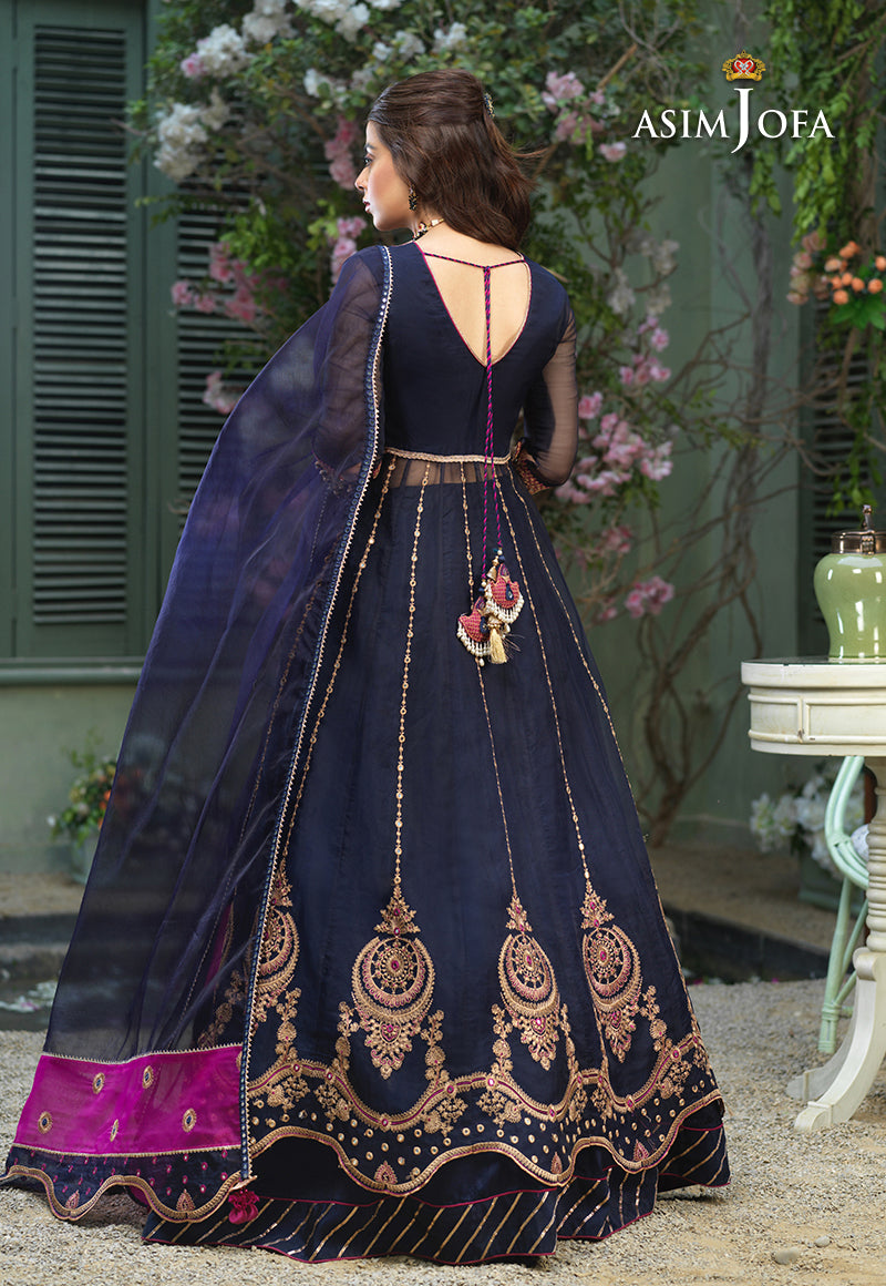 AJFC-53 EMBROIDERED ORGANZA 3 PCS