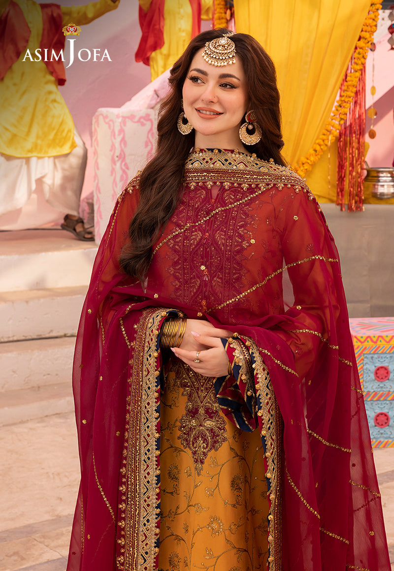 AJDAD-25 EMBROIDERED STITCHED 3 PCS