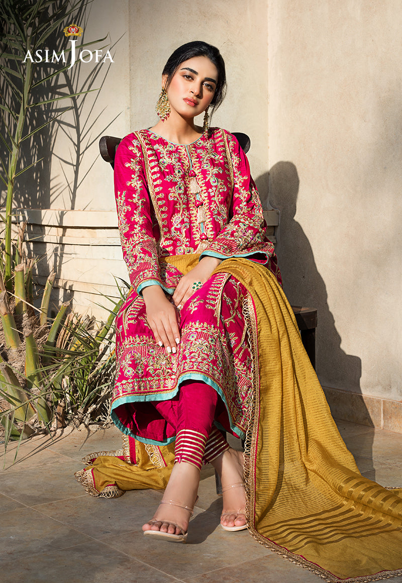 AJLE-05 EMBROIDERED COTTON NET 3 PCS