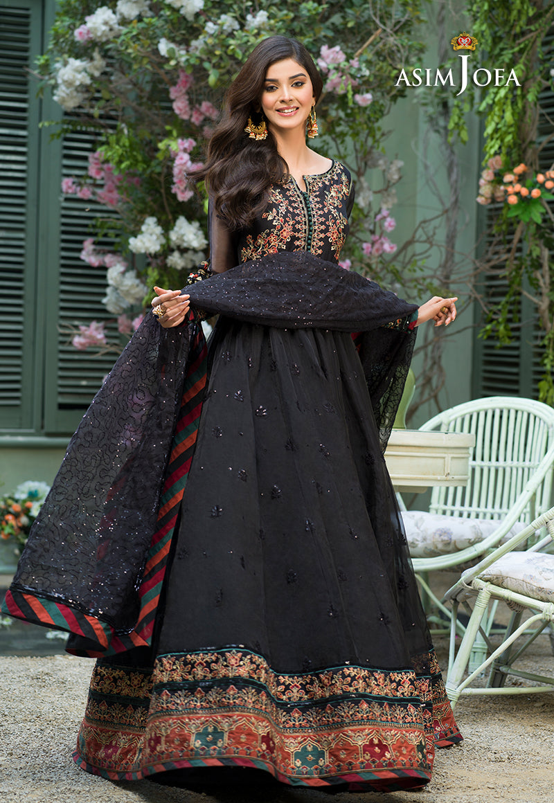AJFC-38 EMBROIDERED ORGANZA 3 PCS