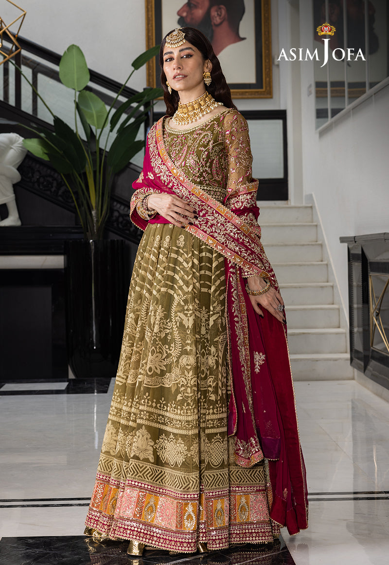 AJJHD-03 EMBROIDERED CHIFFON STITCHED 3 PC