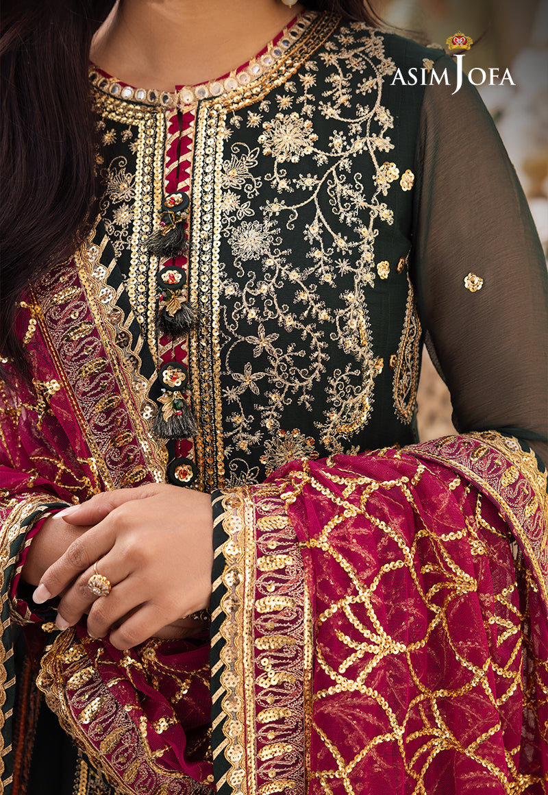 AJSH-11 EMBROIDERED CHIFFON 3 PCS
