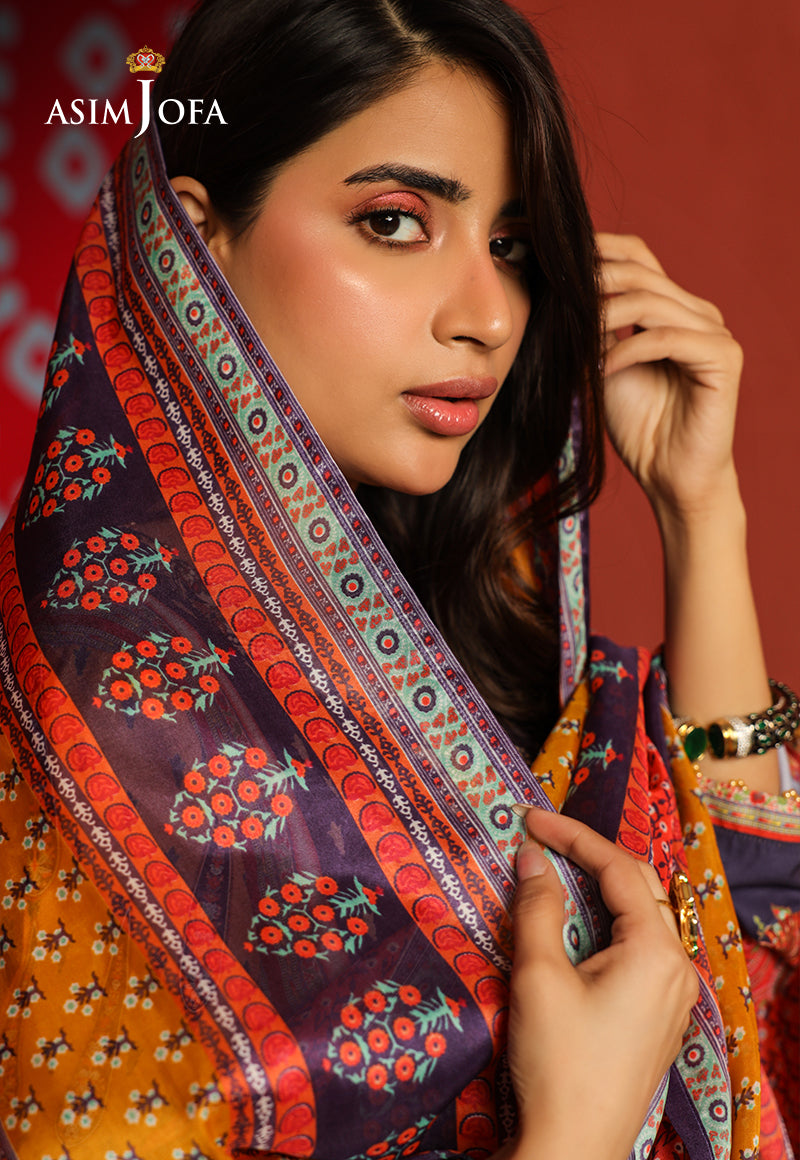 Ajso-148 Unstitched 2 Pcs Shirt Dupatta