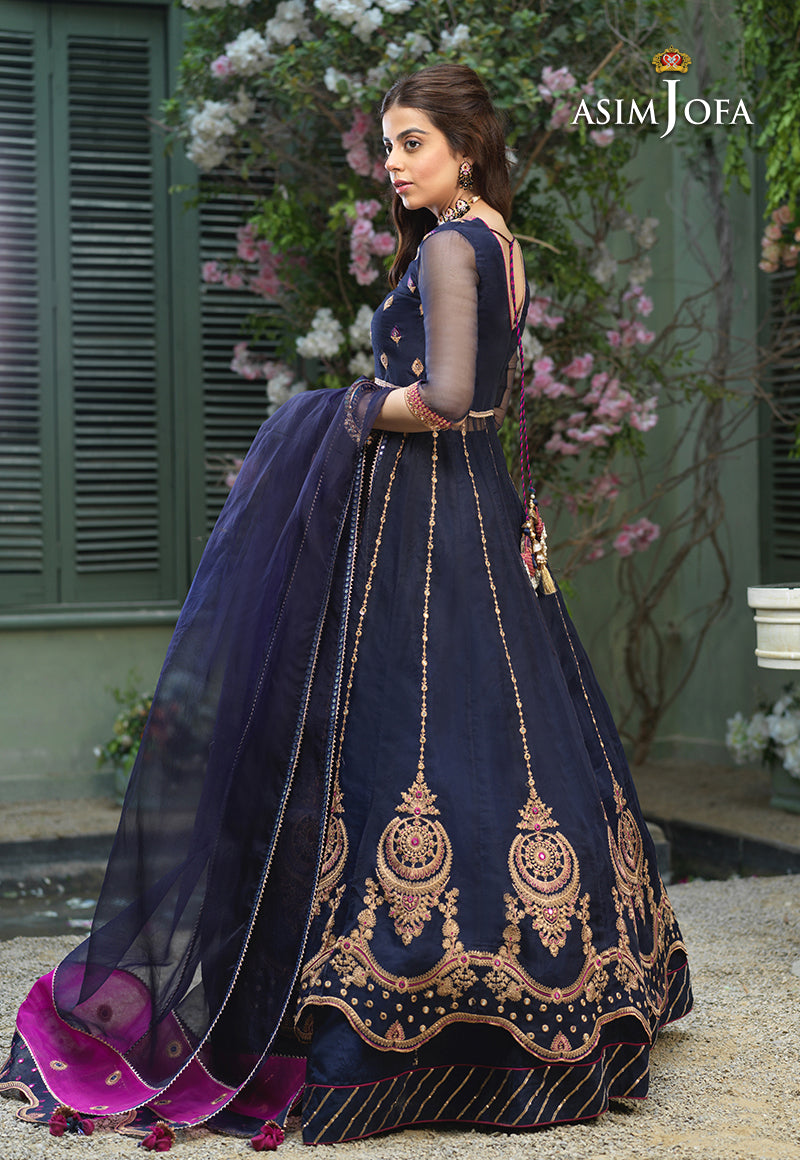 AJFC-53 EMBROIDERED ORGANZA 3 PCS