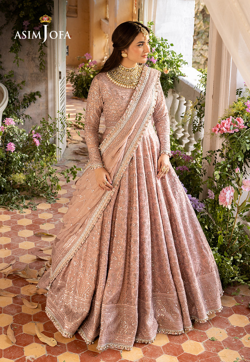 Ajso-170 Unstitched 3 Pcs Shirt Dupatta Trouser