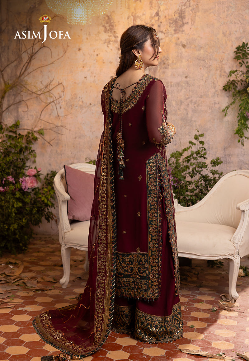 AJNB-09 EMBROIDERED CHIFFON 3 PCS