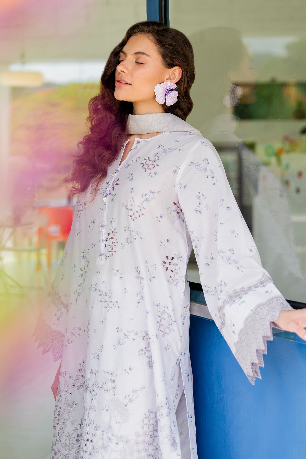 EMBROIDERED LAWN SF-4211