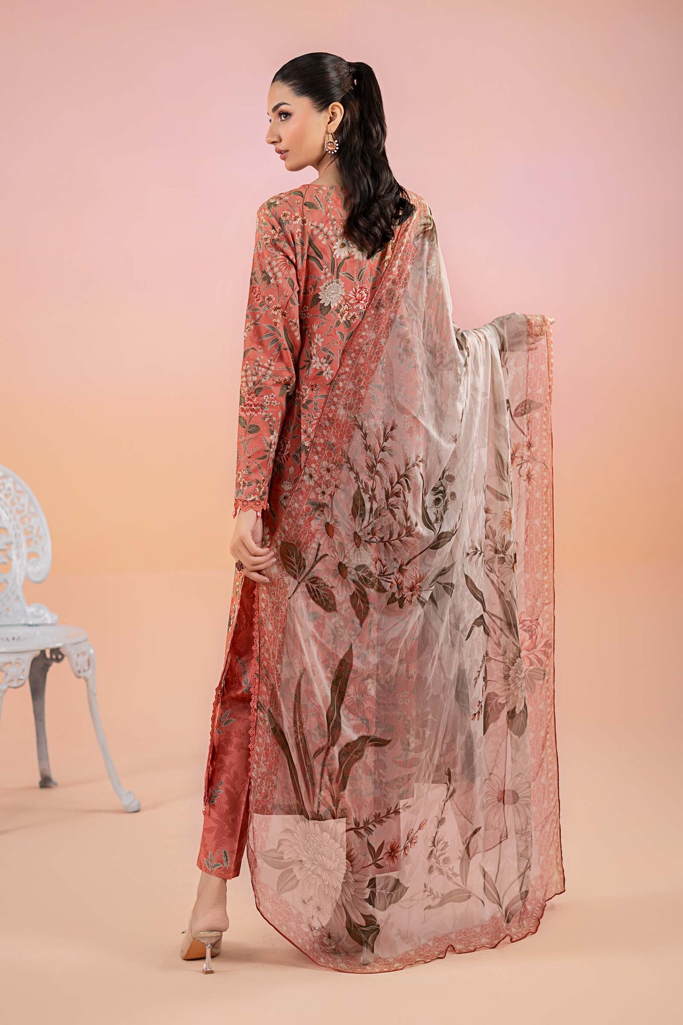 3 Piece Printed Lawn Suit | Mps-2508-A
