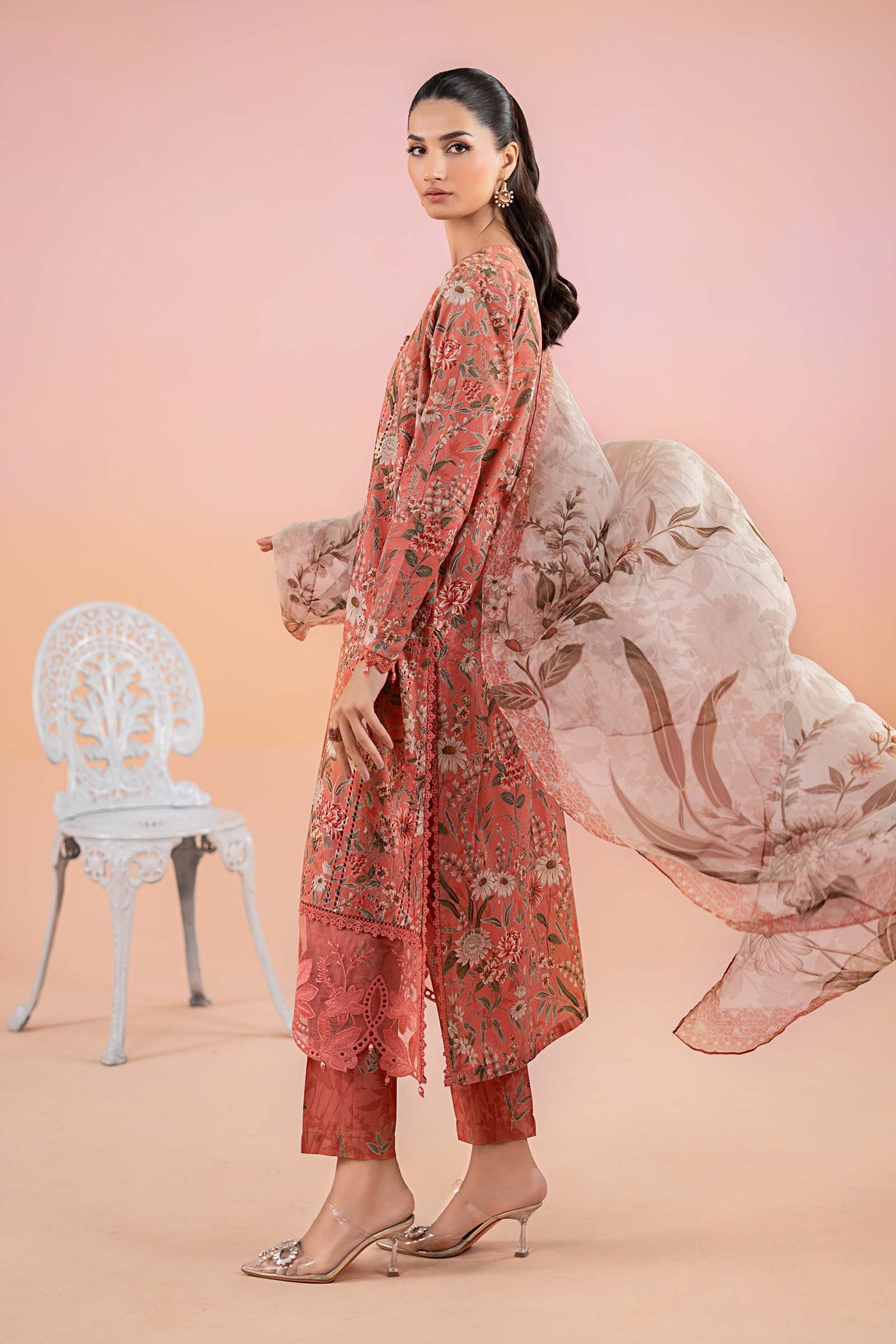 3 Piece Printed Lawn Suit | Mps-2508-A
