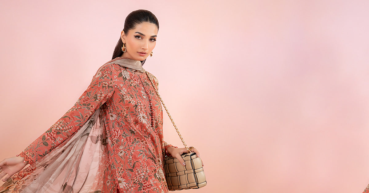 3 Piece Printed Lawn Suit | Mps-2508-A