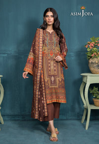 Ajso-134 Unstitched 2 Pcs Shirt Dupatta