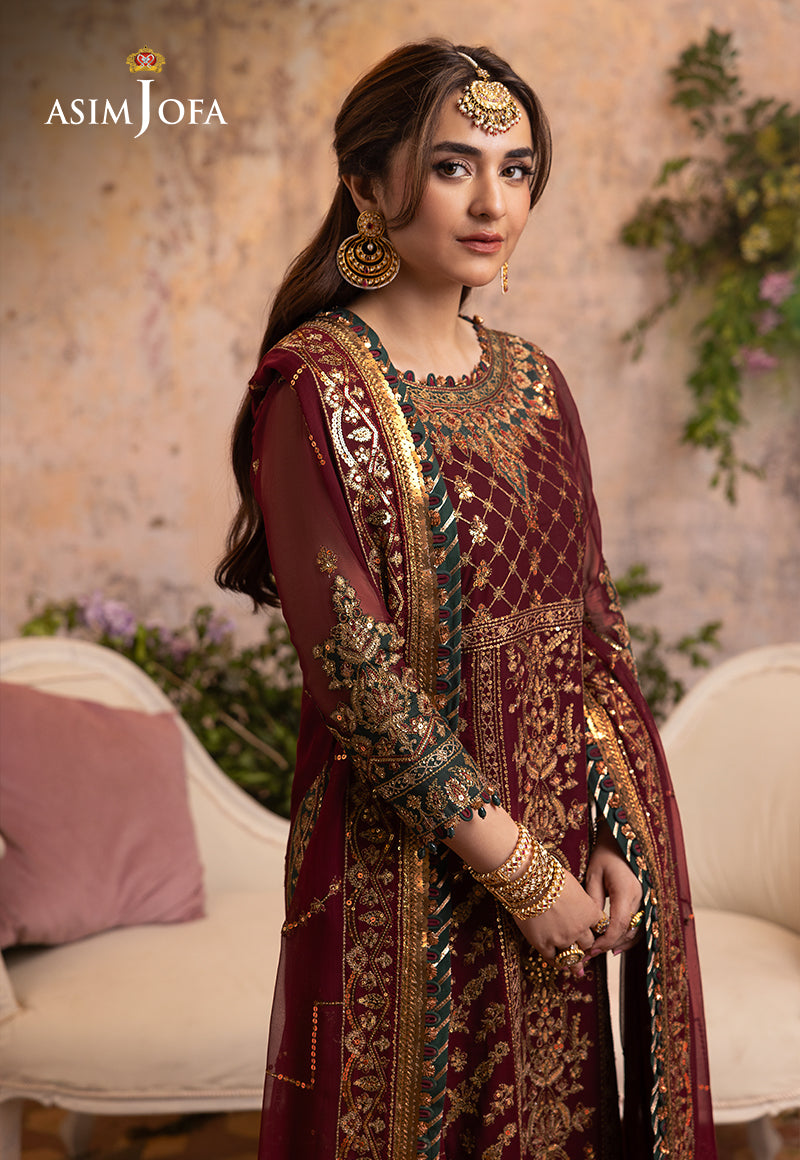AJNB-09 EMBROIDERED CHIFFON 3 PCS