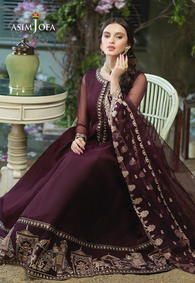 AJFC-50 EMBROIDERED ORGANZA 3 PCS