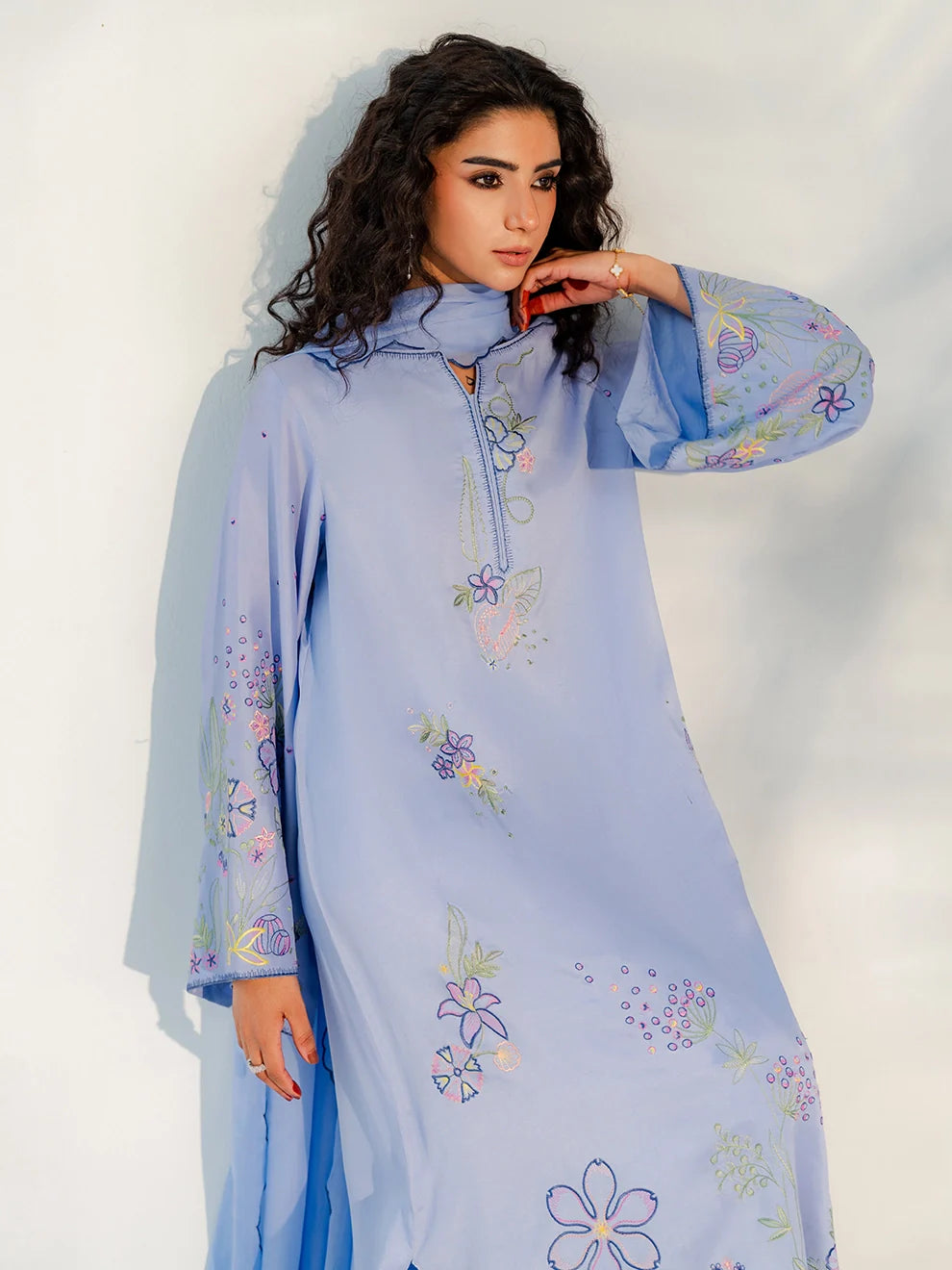Aether Bloom – 3Pcs Rawsilk Ensemble