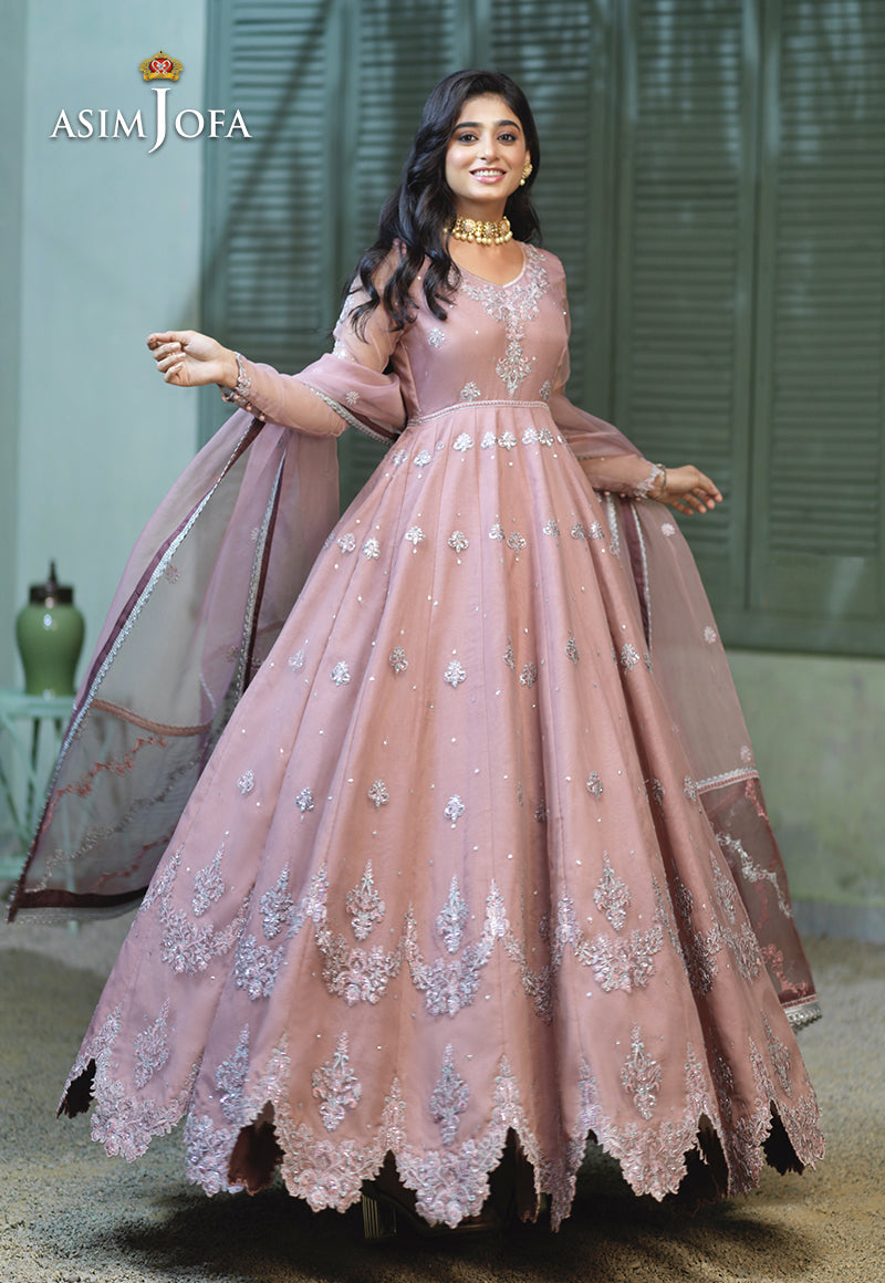 AJFC-54 EMBROIDERED ORGANZA 3 PCS