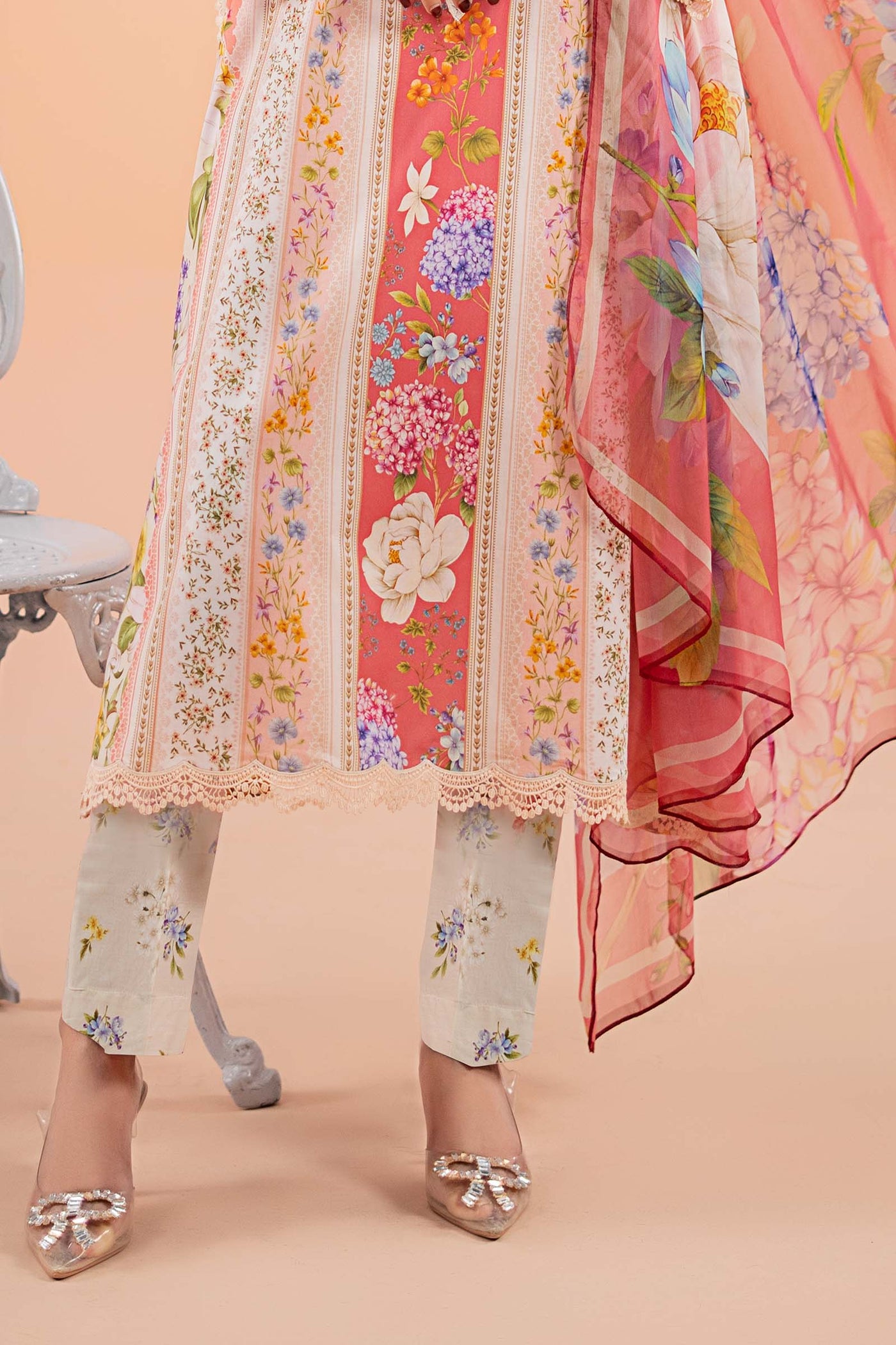 3 Piece Printed Lawn Suit | Mps-2509-B