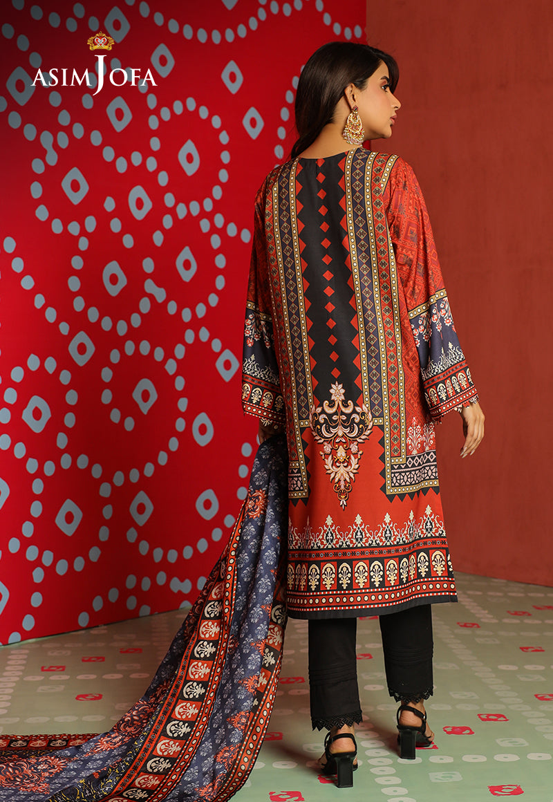 Ajtm-10 - 2 Pcs Printed Georgette Silk 2 Pcs