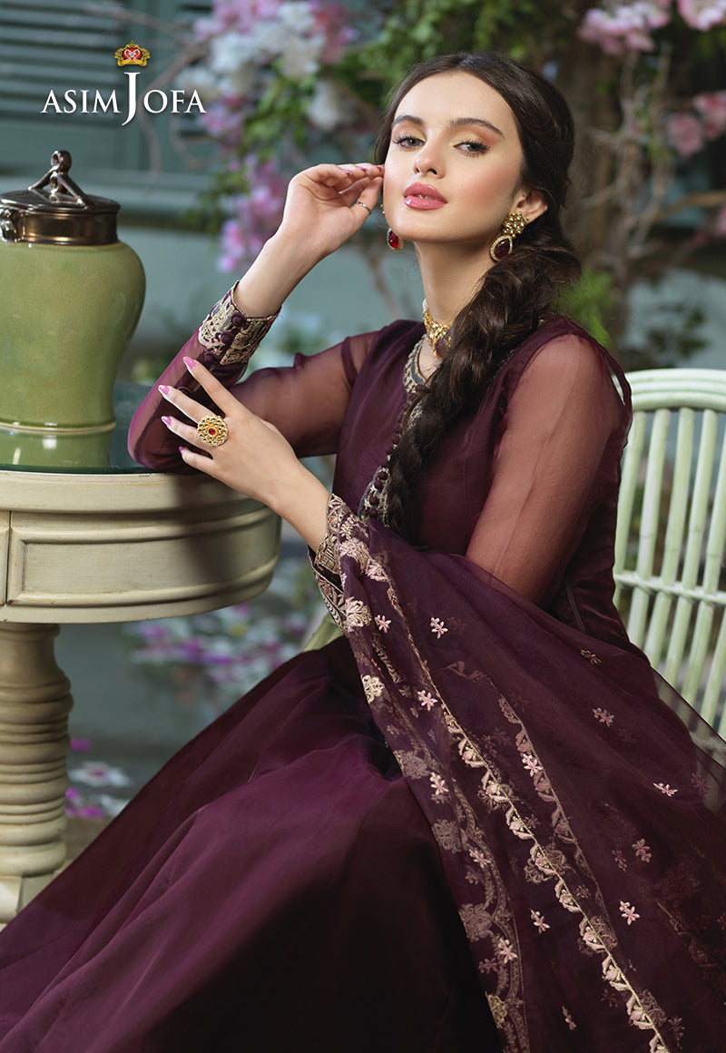 AJFC-50 EMBROIDERED ORGANZA 3 PCS
