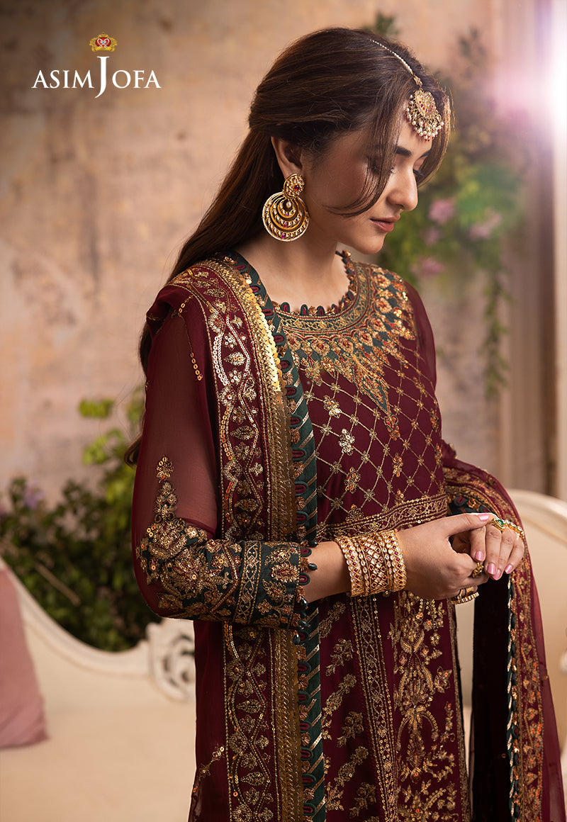 AJNB-09 EMBROIDERED CHIFFON 3 PCS