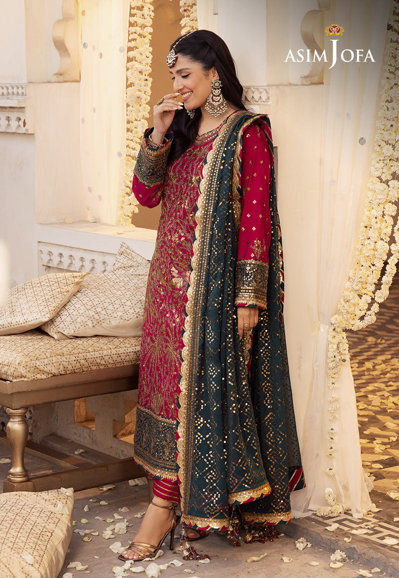 AJSHD-19 EMBROIDERED STITCHED 3 PCS