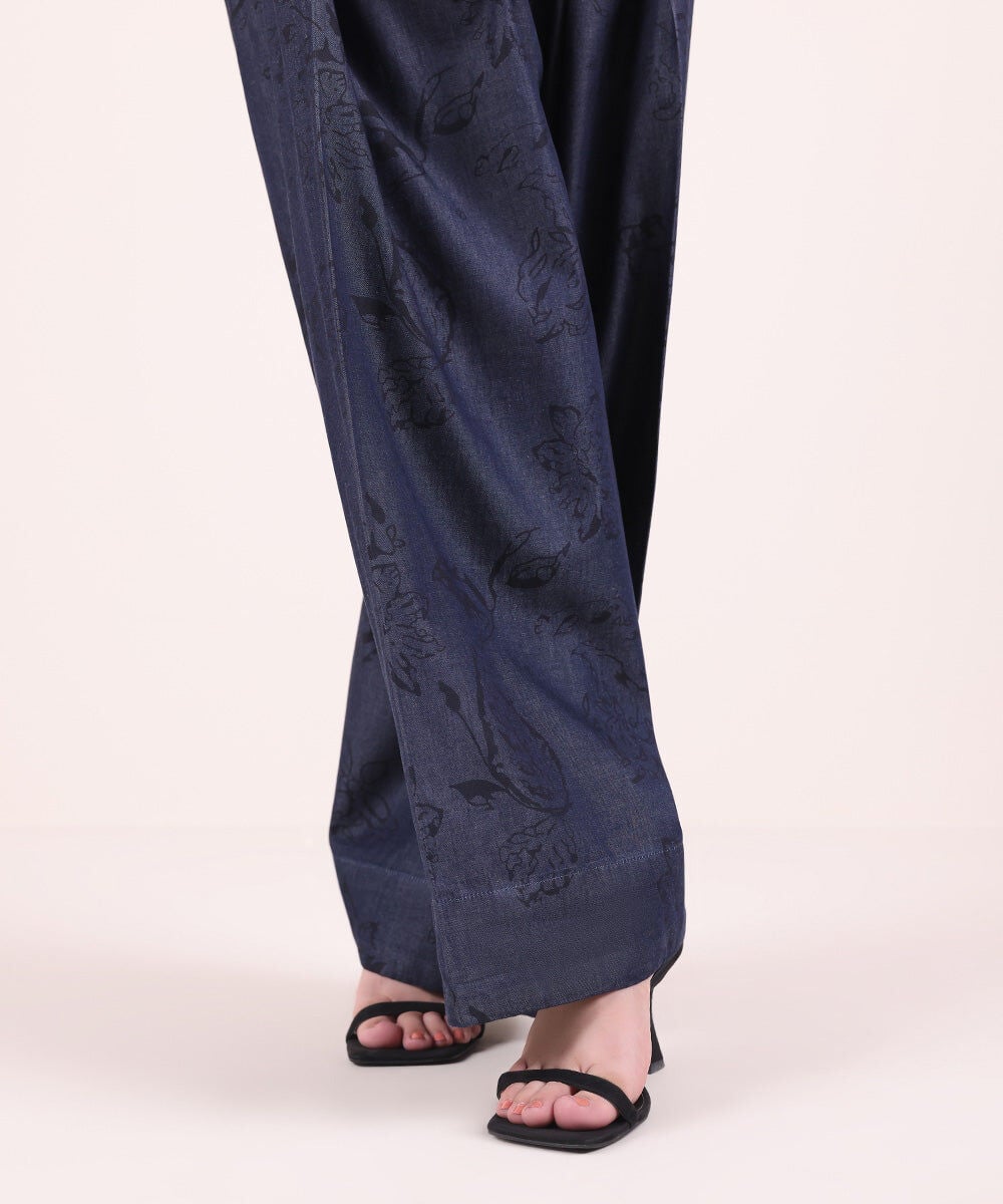Printed Denim Shalwar