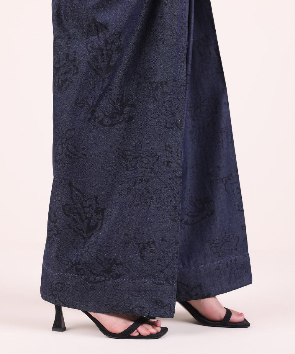 Printed Denim Shalwar