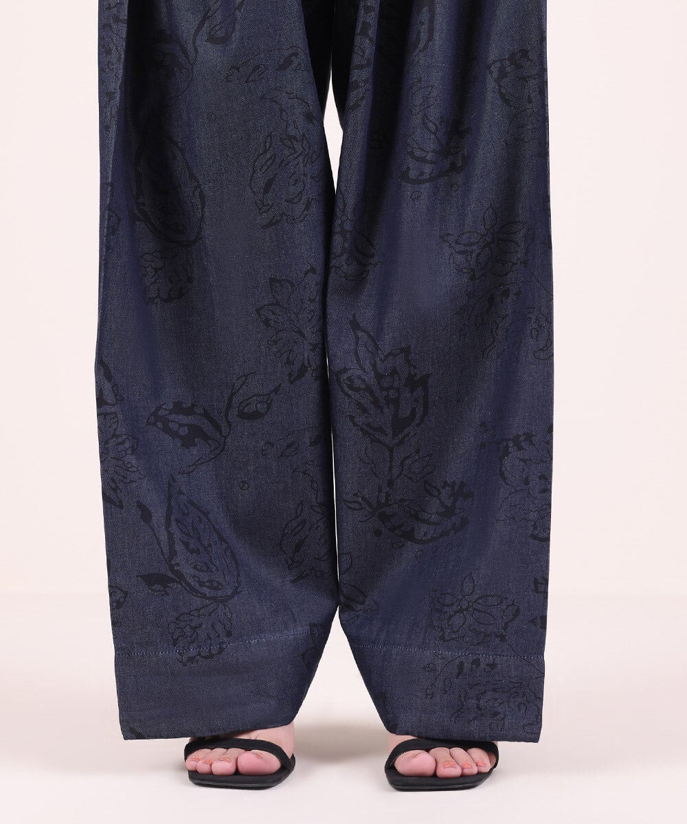 Printed Denim Shalwar