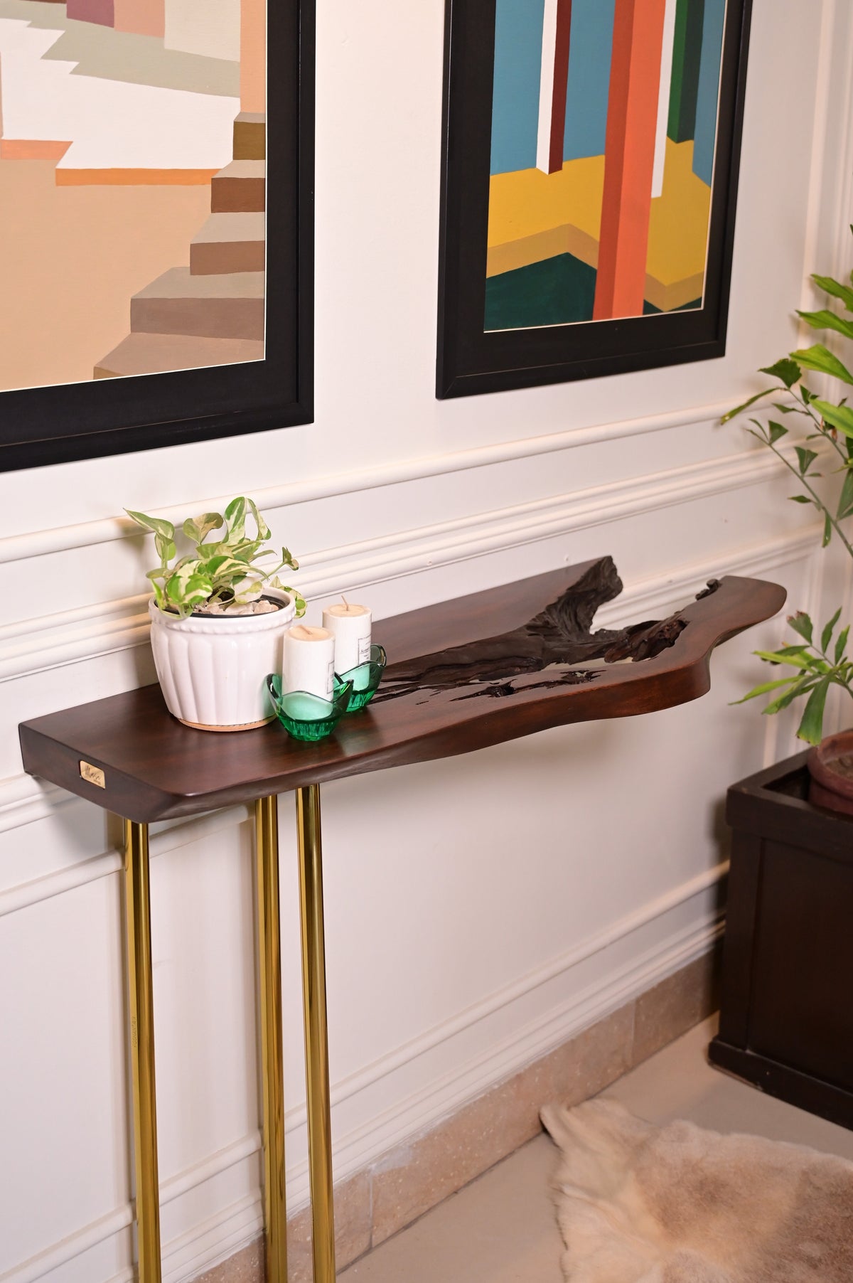 Sheesham hanging console 2105