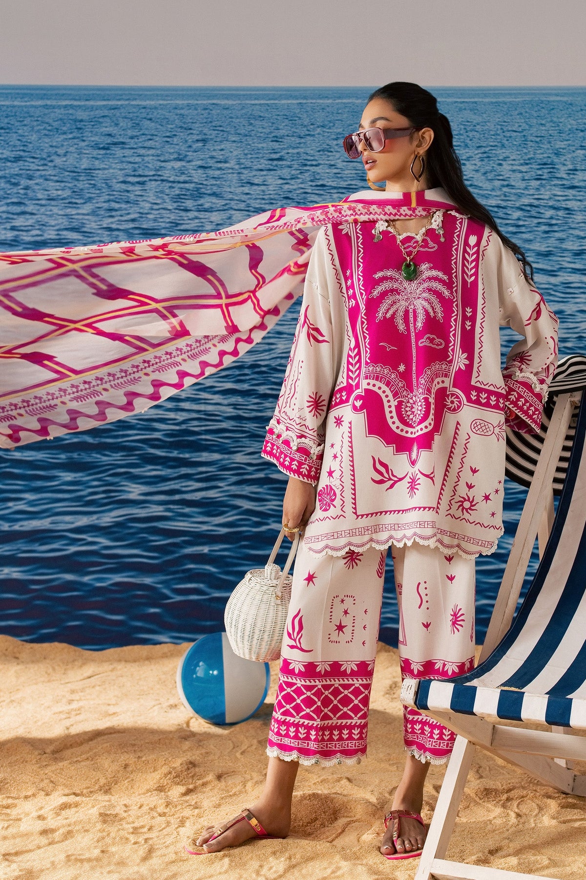 PINK PARADISE | DUPATTA (ZRW-21974)