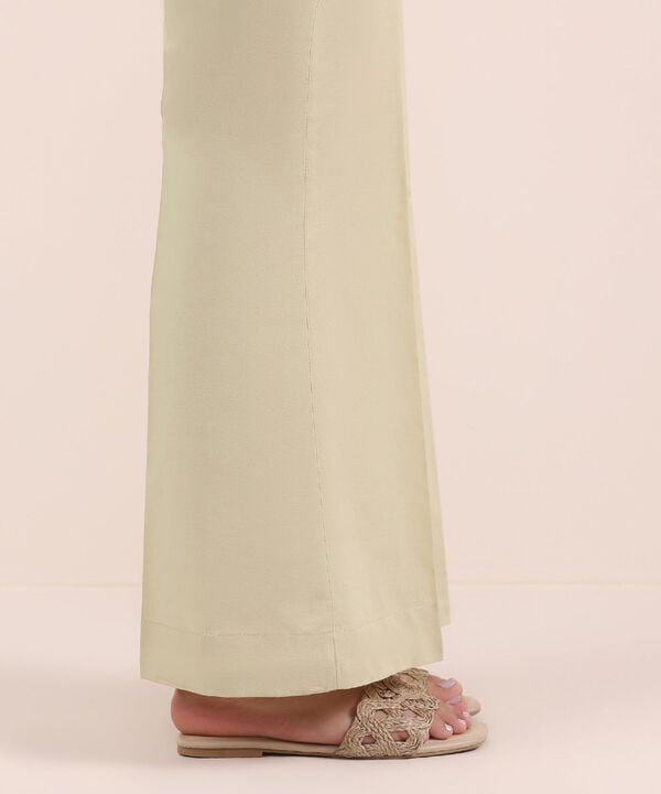 Cambric Boot-cut Pants