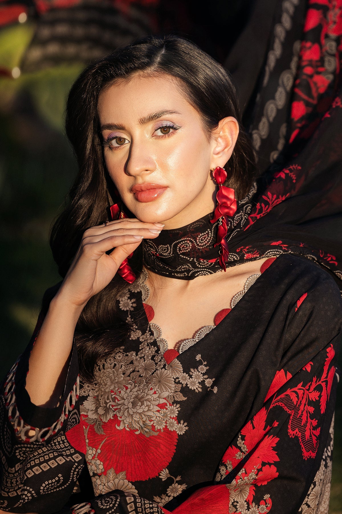 3-PC Unstitched Printed  Lawn  SLC27-15