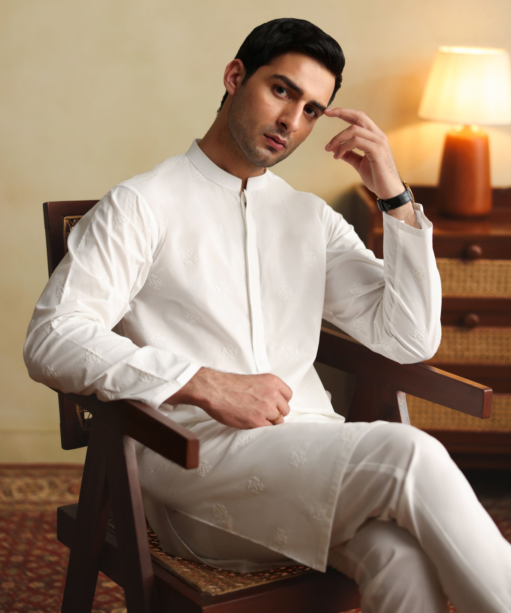 Embroidered Shifflli Cotton Kurta