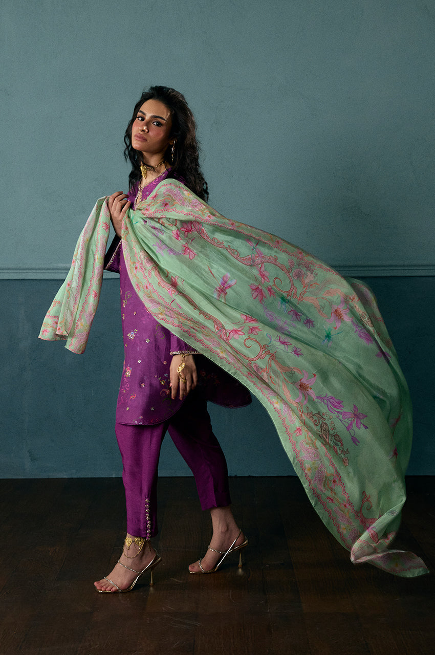 Buttercup Blush - Shirt & Dupatta