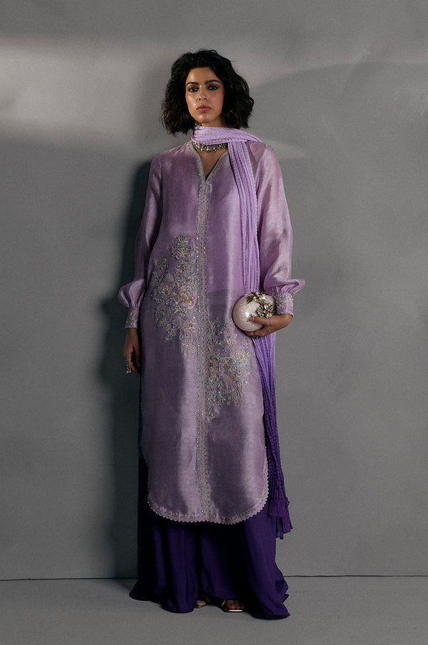 Violet Whisper - Wide Flared Pants