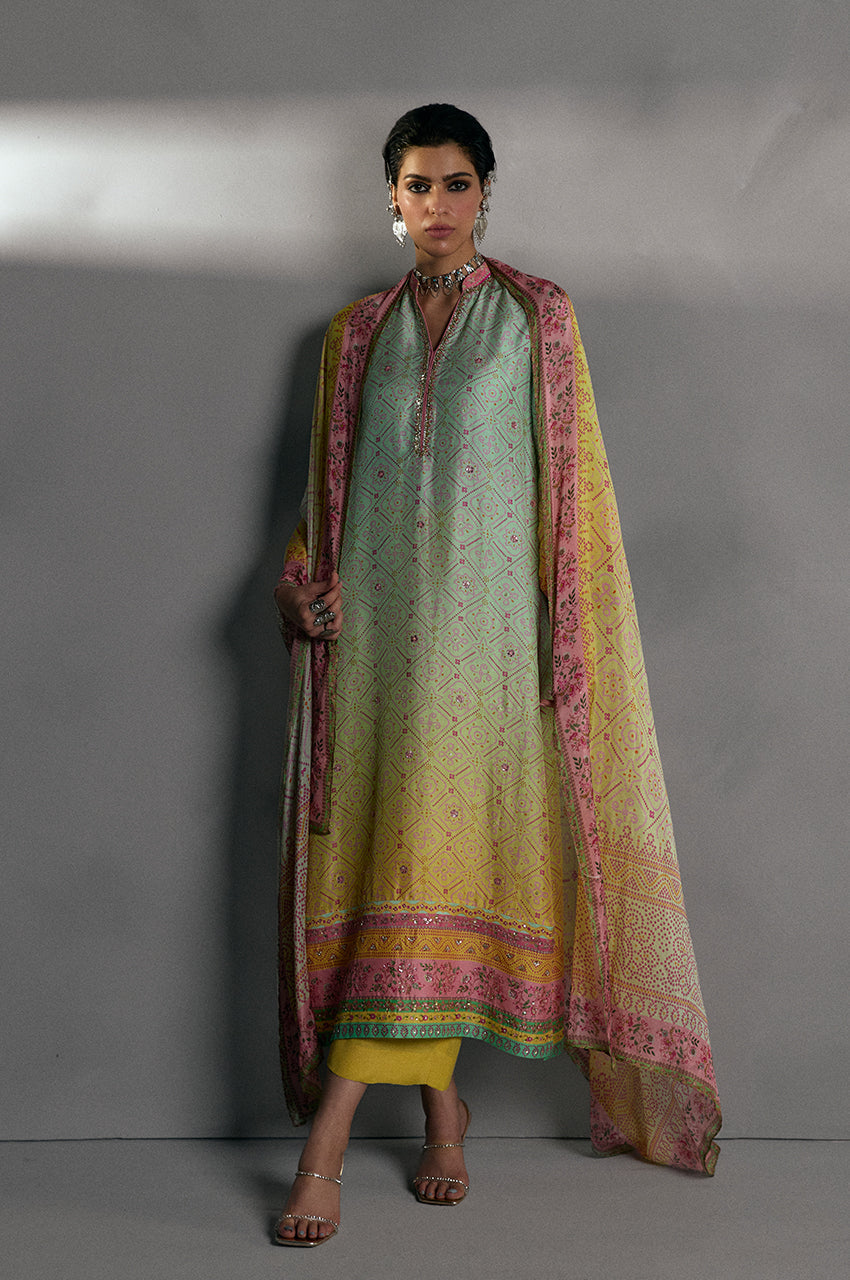 Chunri Breeze Blue - Shirt & Dupatta