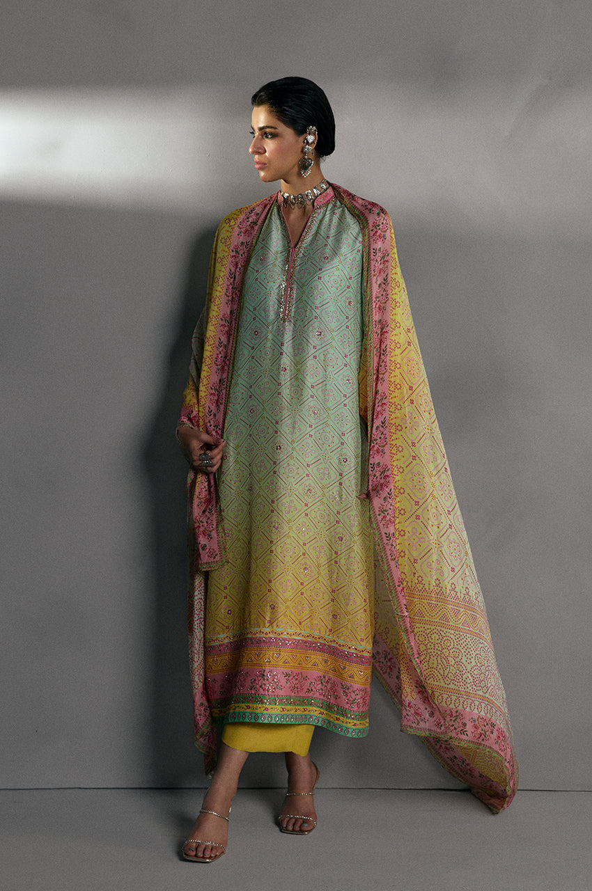 Chunri Breeze Blue - Shirt & Dupatta