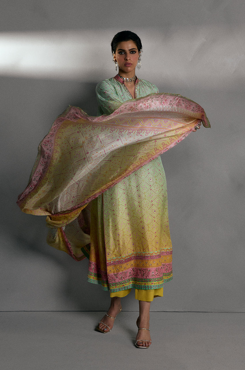 Chunri Breeze Blue - Shirt & Dupatta
