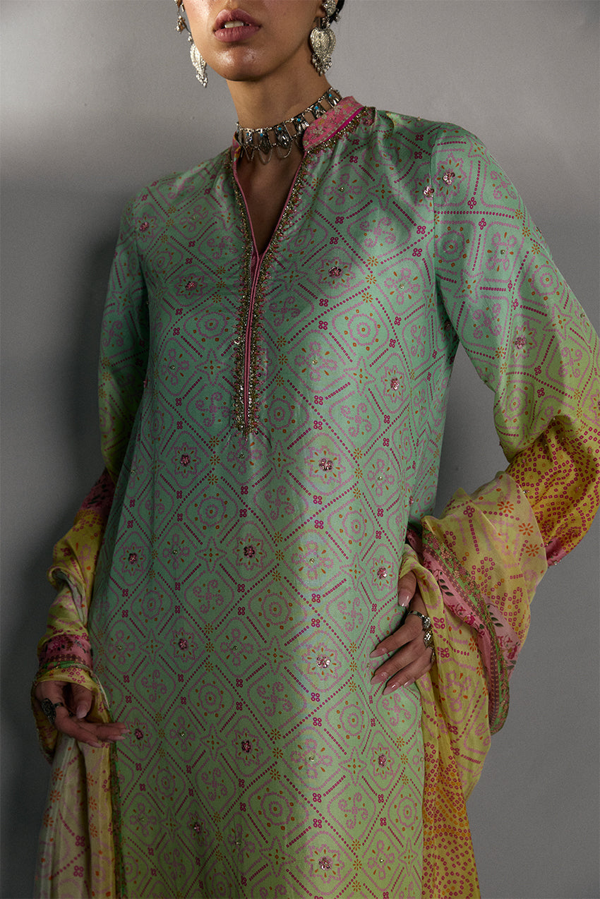 Chunri Breeze Blue - Shirt & Dupatta