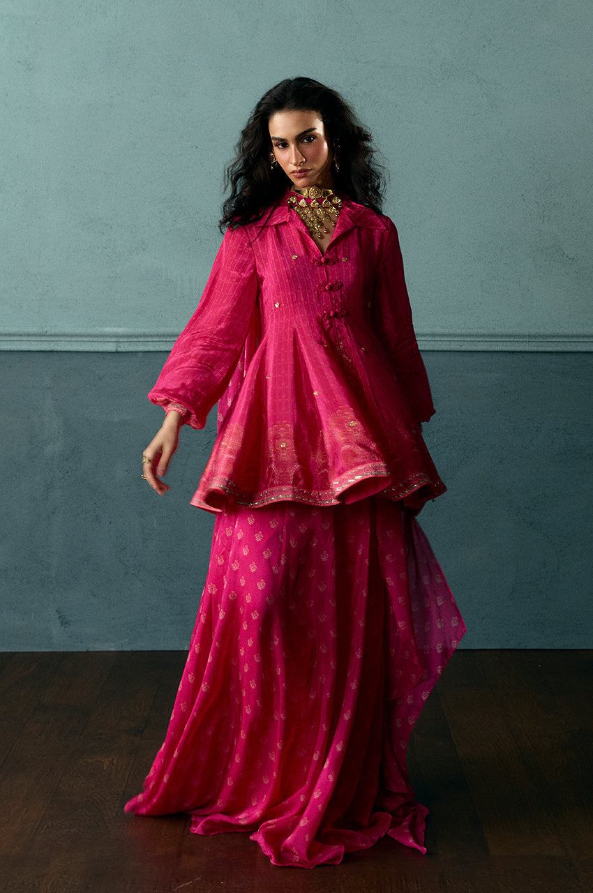 Pink Tiffany -  Peplum, Skirt & Drape