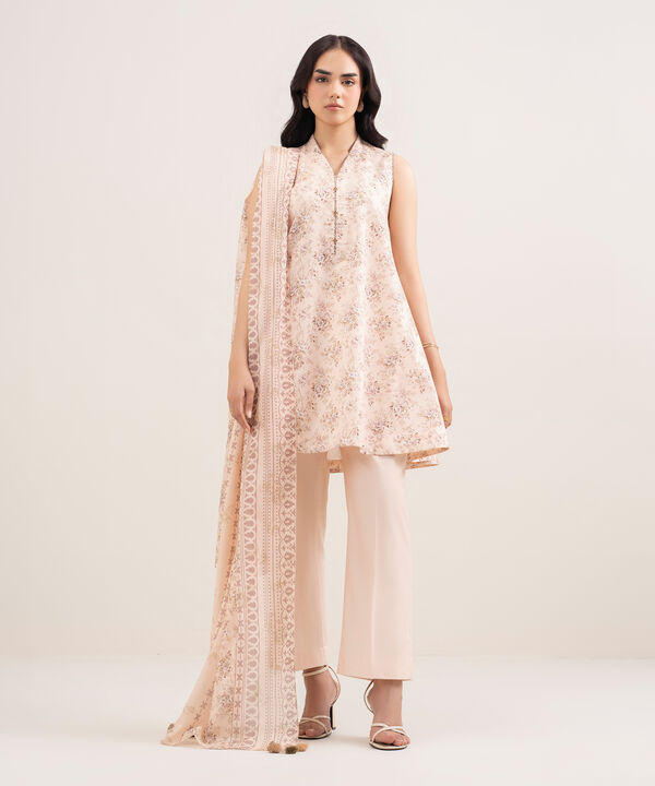 3 Piece - Printed Lawn Suit