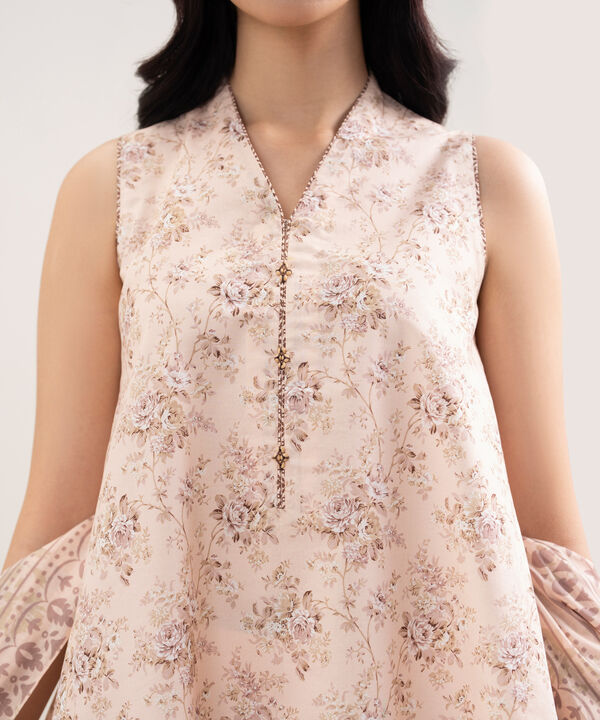 3 Piece - Printed Lawn Suit