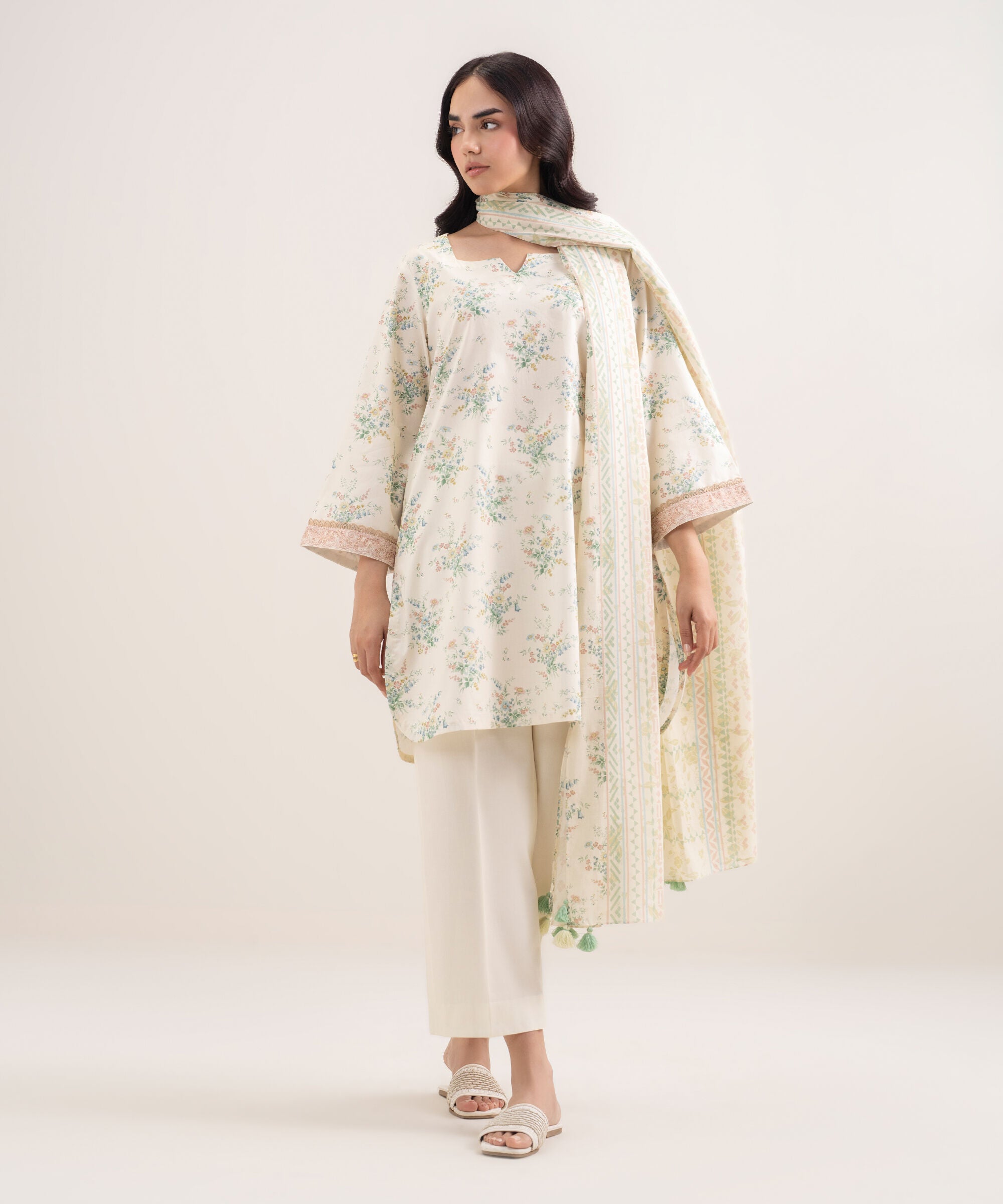 3 Piece - Printed Lawn Suit