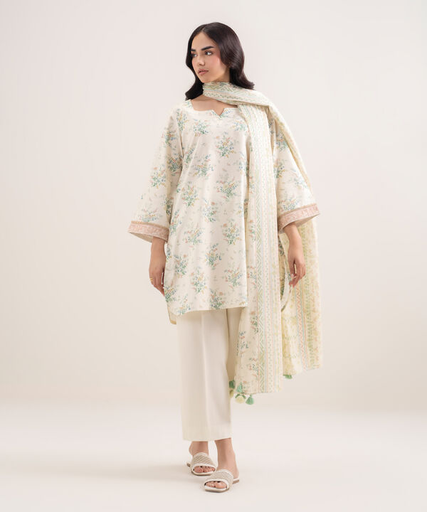 3 Piece - Printed Lawn Suit
