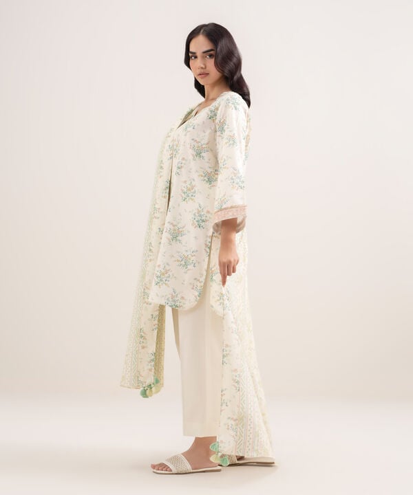 3 Piece - Printed Lawn Suit