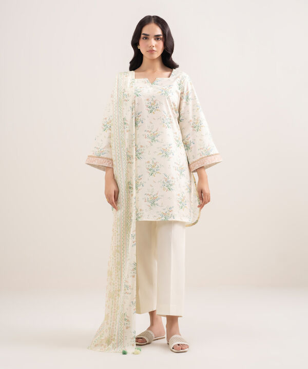 3 Piece - Printed Lawn Suit