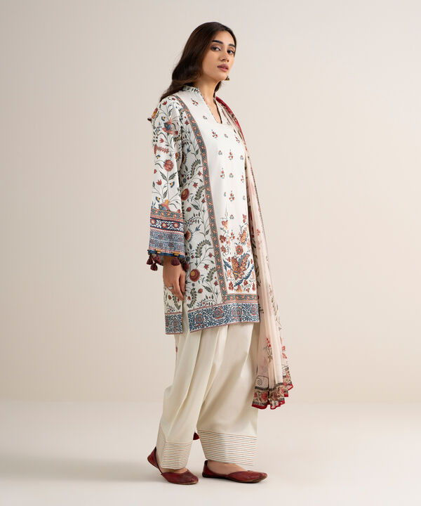 3 Piece - Printed Lawn Suit