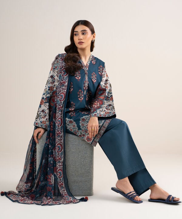 3 Piece - Printed Lawn Suit