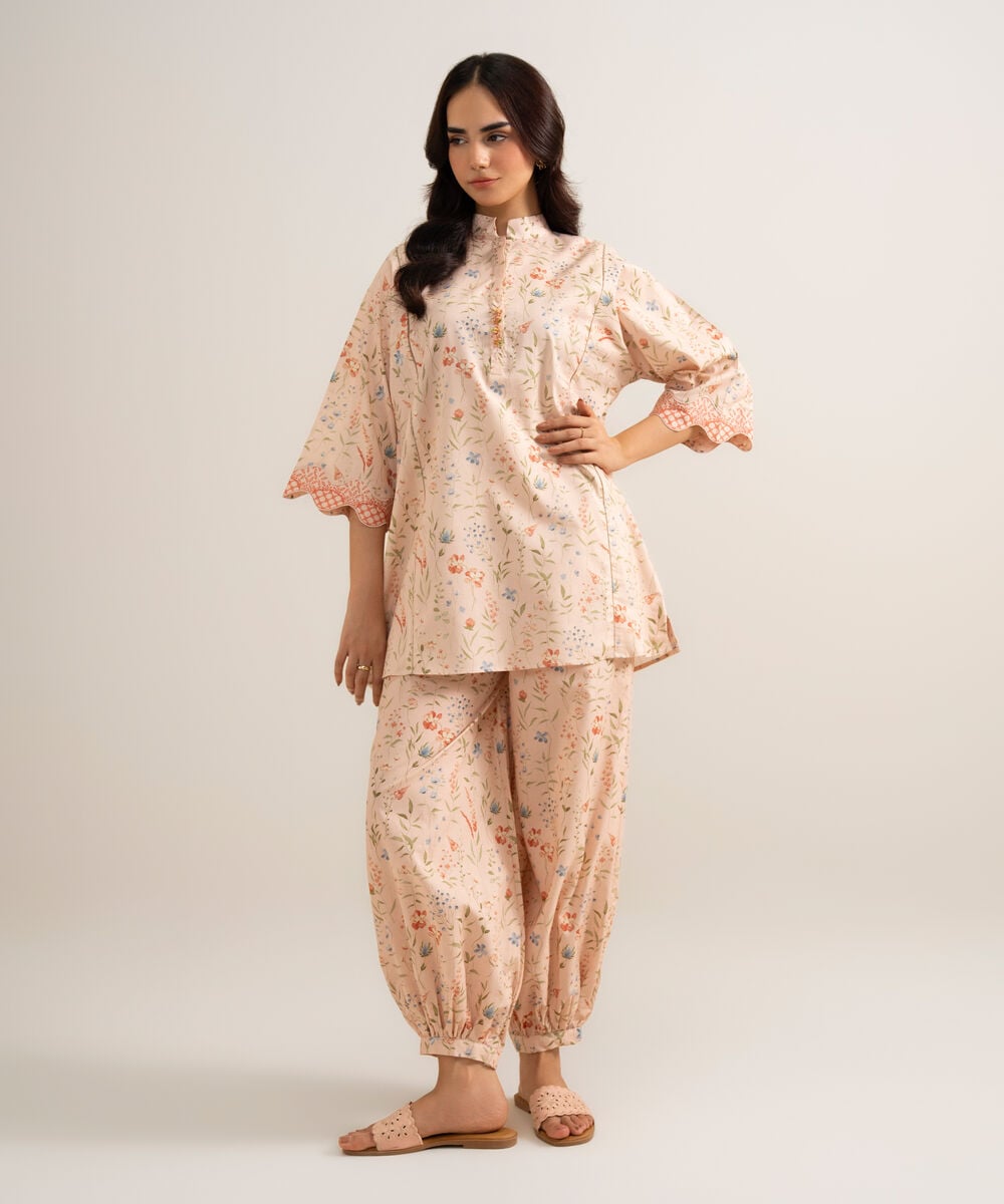2 Piece - Printed Lawn Suit 0U2TDDS26V61