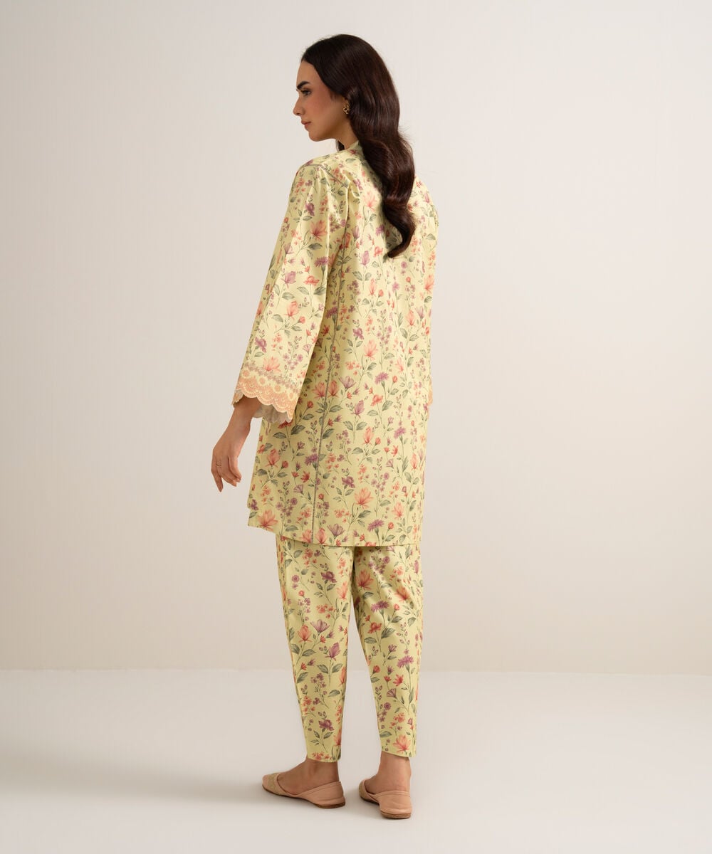 2 Piece - Printed Lawn Suit 0U2TDDS26V62